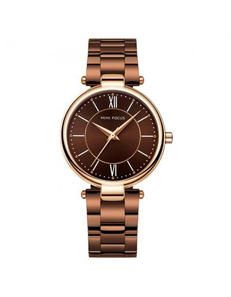 Montre-bracelet à quartz en acier inoxydable pour femme MF0189L