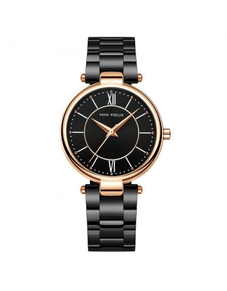 Montre-bracelet à quartz en acier inoxydable pour femme MF0189L