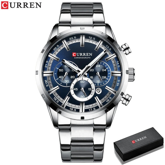 CURREN Sport montre-bracelet étanche chronographe CR8355