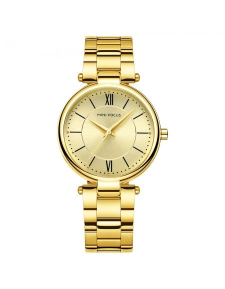 Montre-bracelet à quartz en acier inoxydable pour femme MF0189L